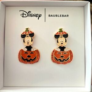 Disney X Baublebar Mickey Mouse Pumpkin Halloween Earrings